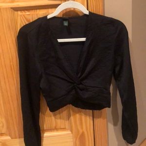 Wild fable black crop top